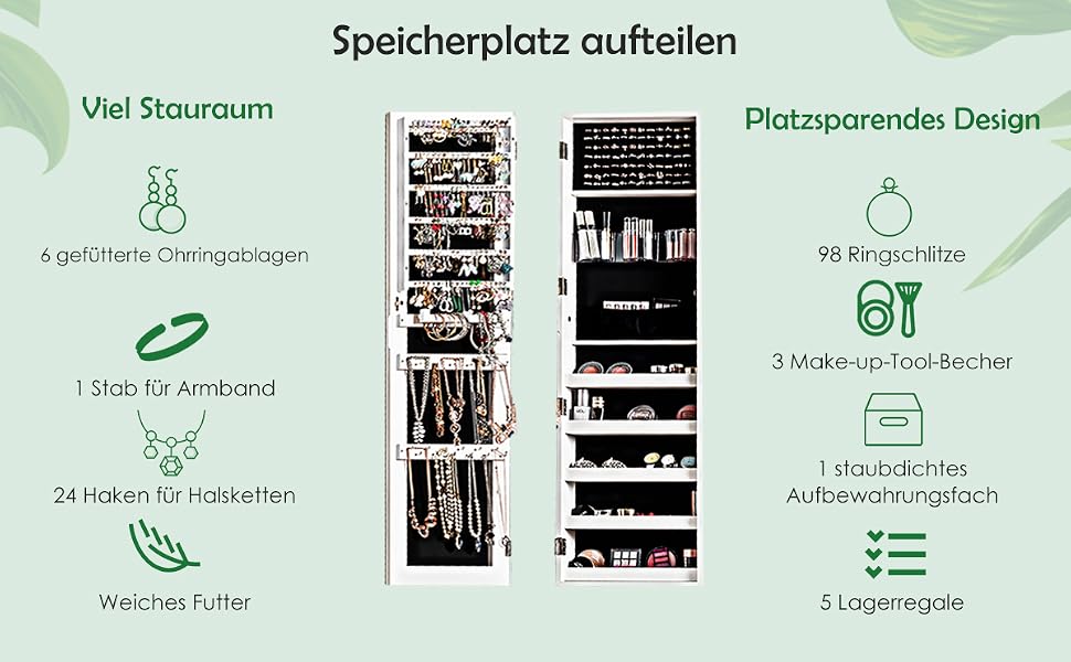 schmuckorganisator, schmuckschrank, schmuck schrank, schmuckschrank freistehend