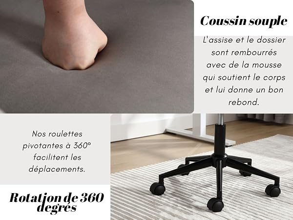 chaise pivotante