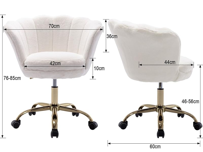 chaise bureau beige