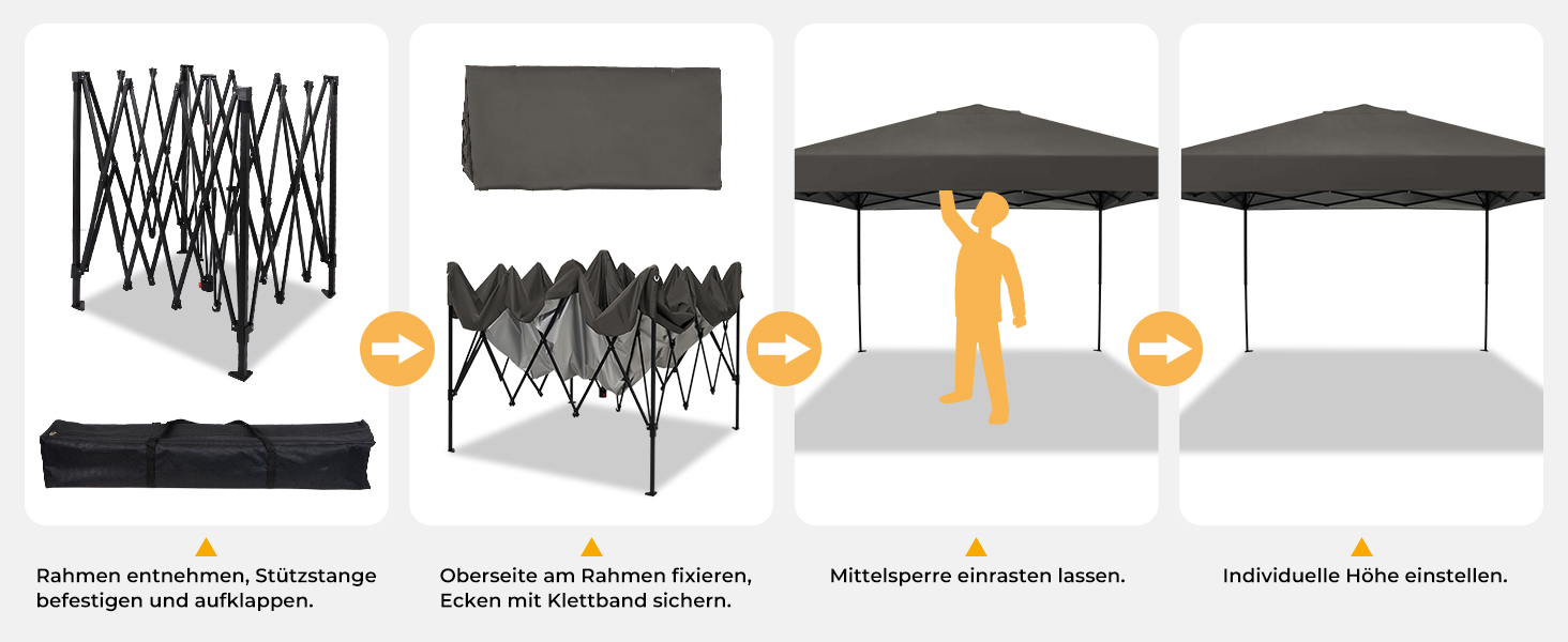 Produktdiagramm, das verschiedene Konfigurationen oder Montageoptionen für ein scheinbar an der Wand montiertes System zeigt. Mehrere Installationsschritte oder Varianten sind illustriert.
