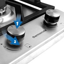 table de cuisson à gaz