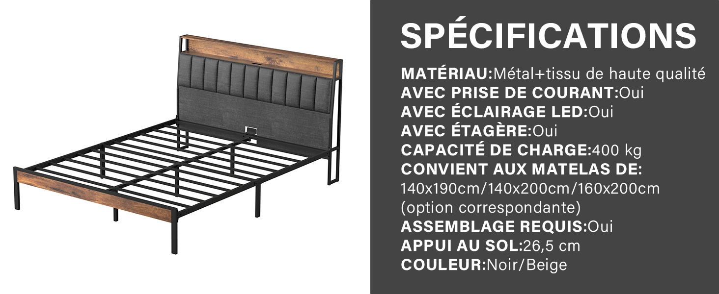 Le texte se lit comme suit : « SPÉCIFICATIONS ». [SENTENCE 16]