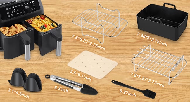 Ninja Air Fryer Accessories Set of 9 Make Your Cooking Easier