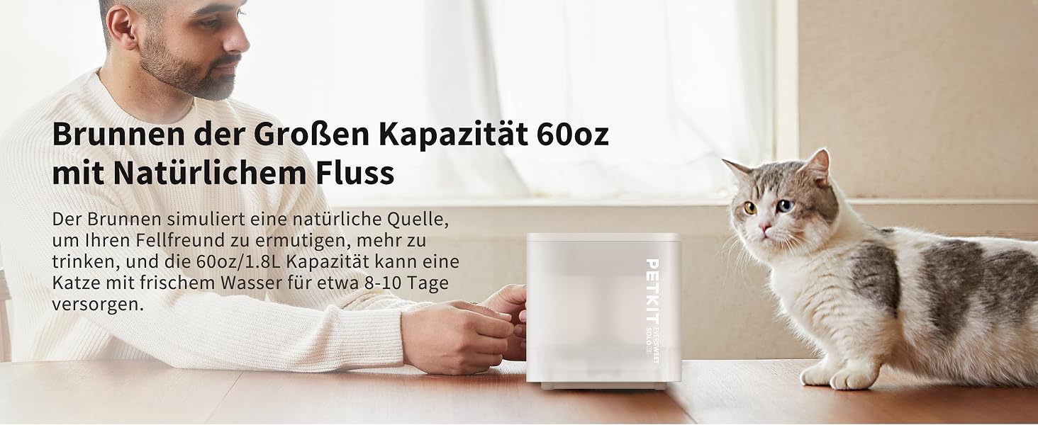 PETKIT CYBERTAIL Katzen Trinkbrunnen