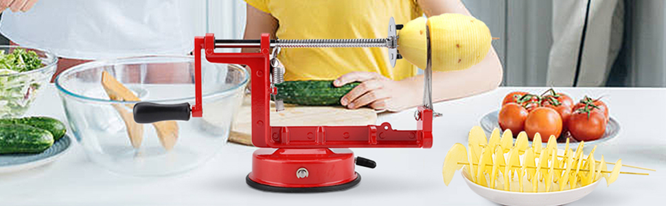 Spiral cutter potato