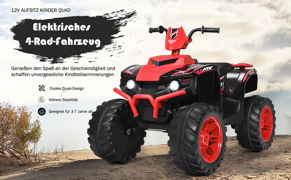 12V Elektro Kinderquad Mini Elektroquad Kinder Quad Kindermotorrad Kinderauto Elektroauto