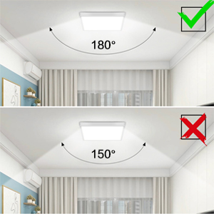 Angle de faisceau de 180 degrés