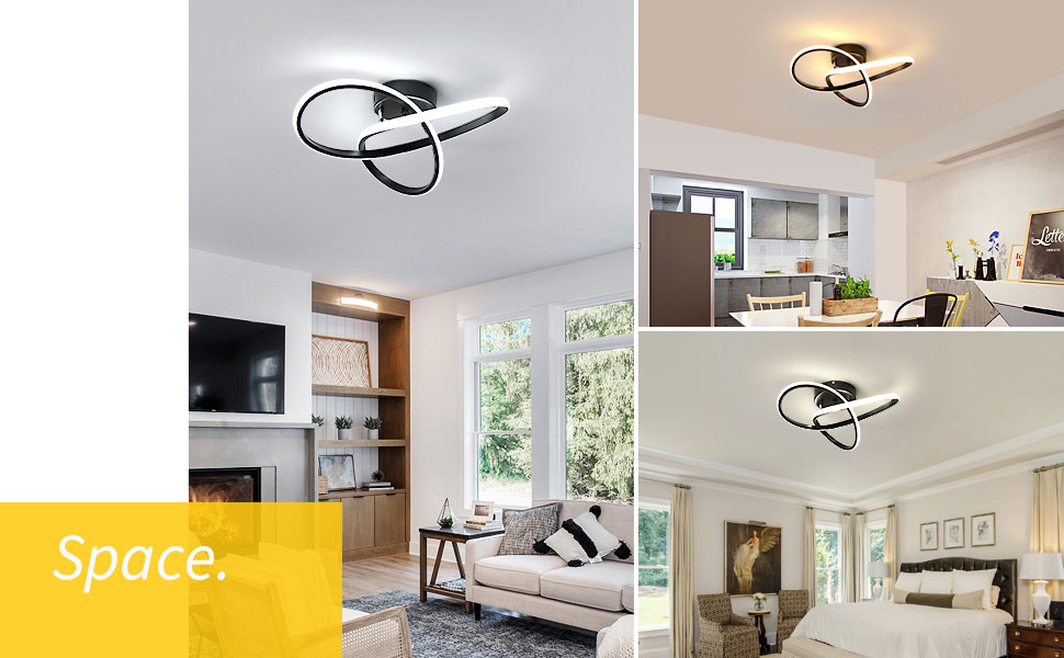 Dimmable LED Ceiling Lamp with Remote Control