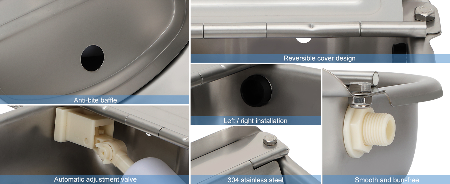 Automatic Animal Drinking Water Bowl with Float Valve