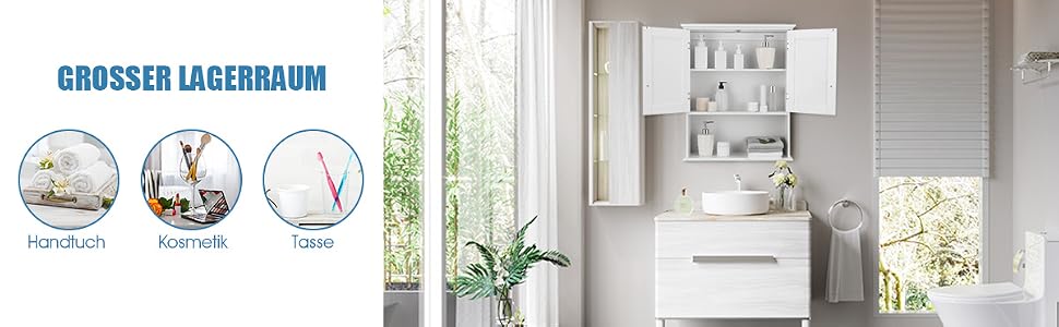 Hängeschrank wandmontierter badezimmerschrank badschrank medizinschränke badezimmer hängender