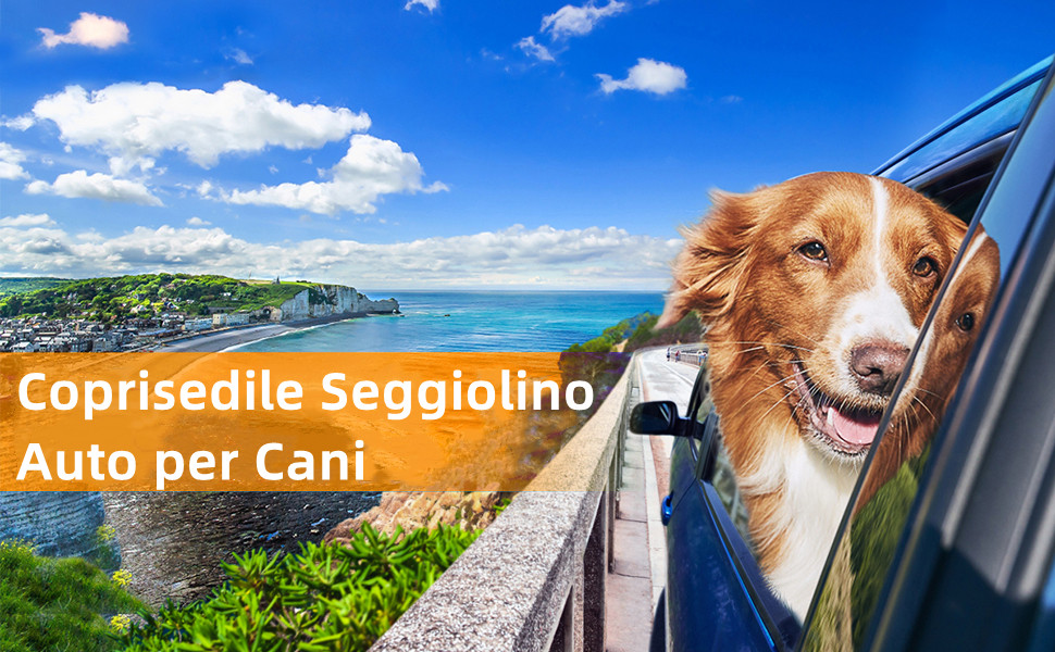 BingoPaw Seggiolino auto per cane, auto taglia grande Coprisedile Auto per Cani seggiolino