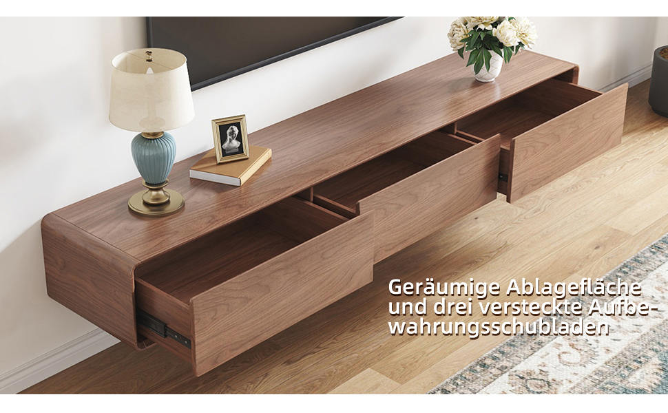 Reihe von Schubladeninstallationen aus Holz, die einen reibungslosen Schiebemechanismus und einen reibungslosen Installationsvorgang in Schrankmöbeln zeigen.