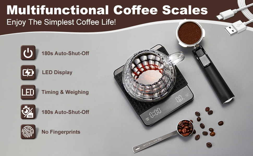 Multifunktionale Kaffeewaage
