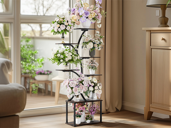 Porta Piante da Interno, 5 Livelli Scaffale Piante Supporti per Piante Plant Stands per Fioriere