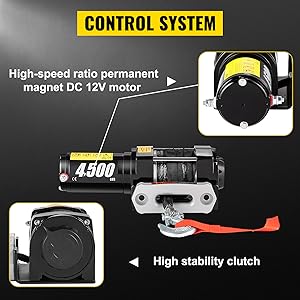 treuil électrique 12v télécommande sans fil