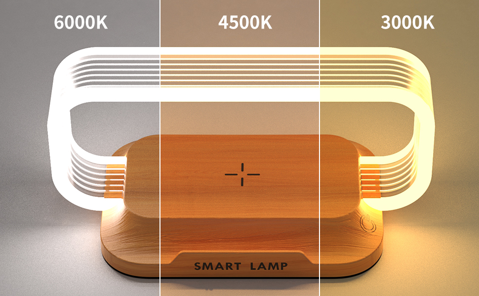 small nightstand lamp wireless charger cute bedside lamp bedroom mini night light tiny lamp