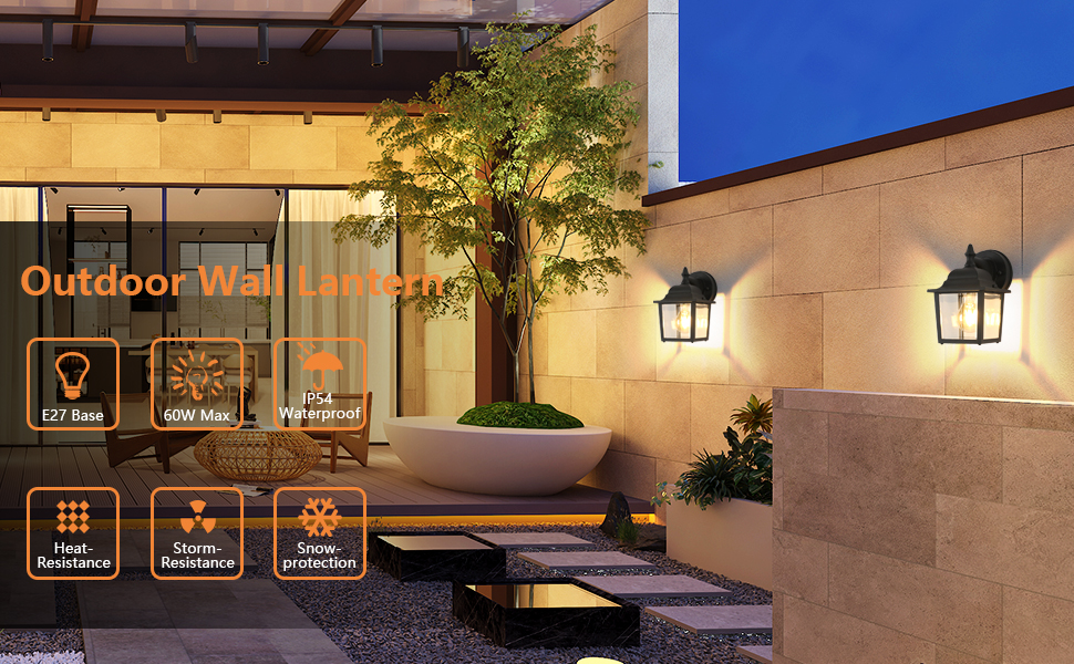 LED wall light