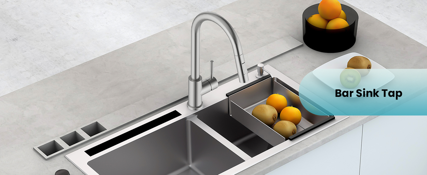 kitchen taps with pull out spray