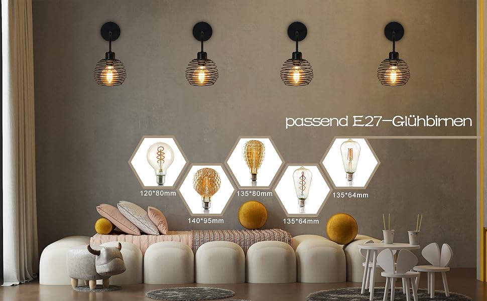 vintage wandlampe