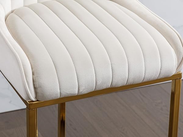 tabouret de bar lot de 2 en velours
