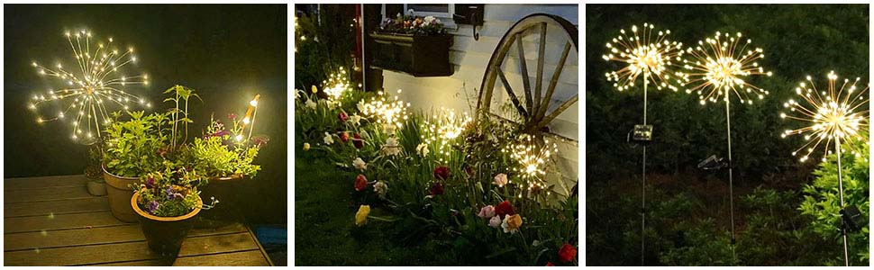 Solar Garden Lights for Fireworks