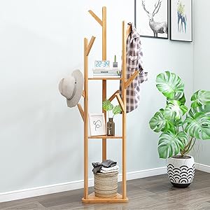 perchero-pie-árbol-entrada-madera-barato-diseño-recibidor-industrial-infantil-moderno-oficina-bolso