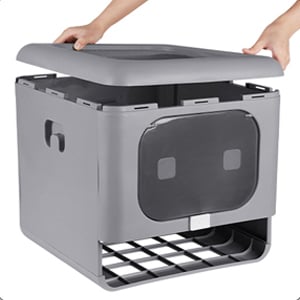 bac à litière chat lapin xxl design anti odeur maison de toilette meuble tiroir caisse chat litiere