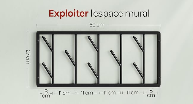 Le texte indique « Peinture murale en forme de fosphore Exploder » avec un marquage dimensionnel « 90 cm ». Schéma linéaire montrant quatre sections rectangulaires avec des mesures pour une installation murale ou une application murale.