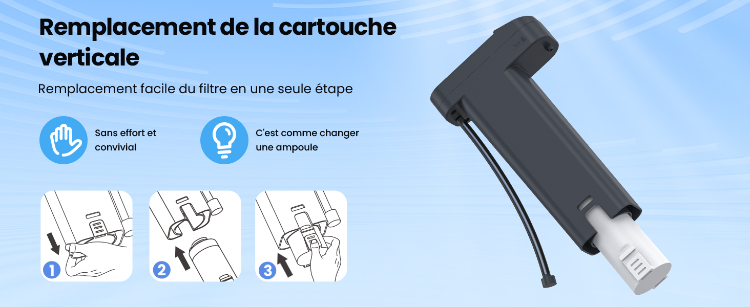 Waterdrop Système de filtre à eau instantané pour comptoir