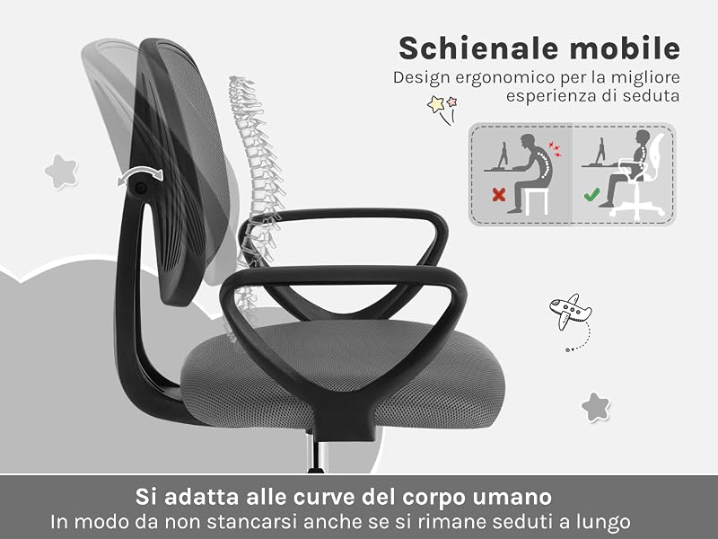 Sedia da Studio Girevole
