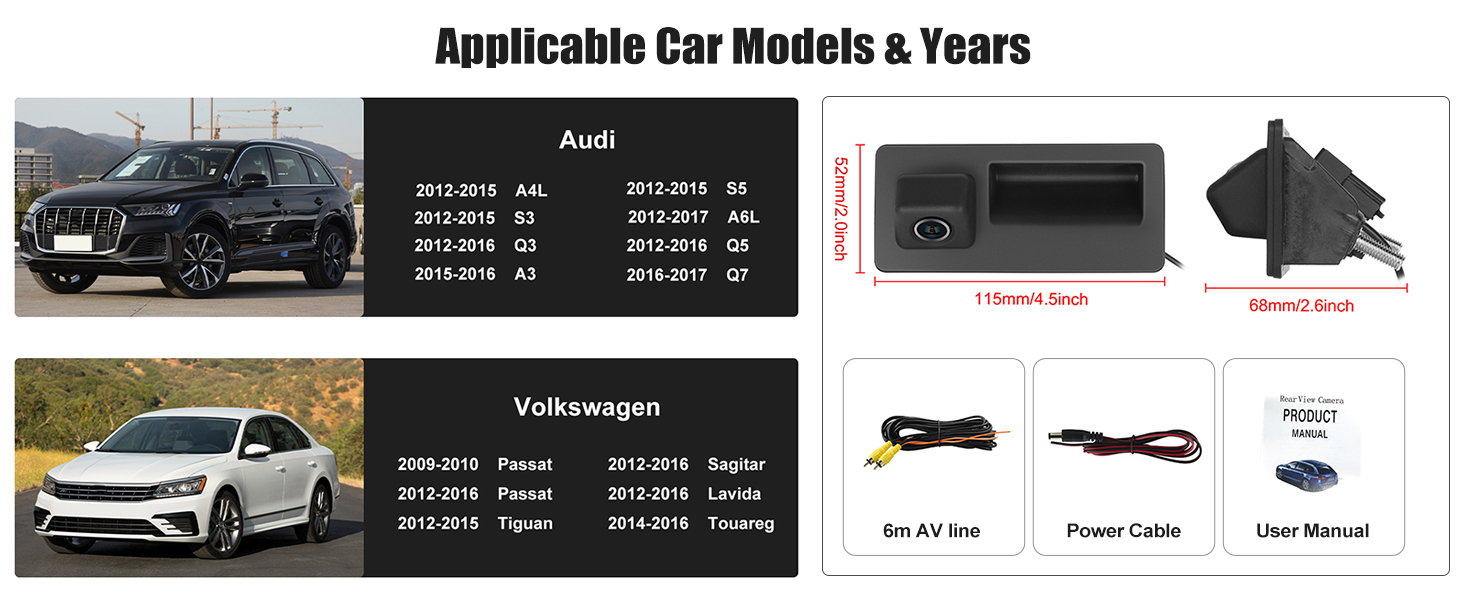 the applicable car models &amp; years