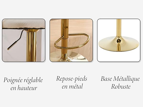 tabouret de bar lot d 2