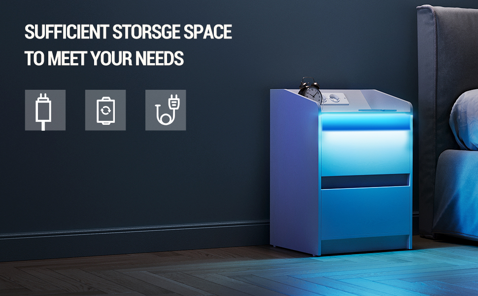 Comodino con LED
