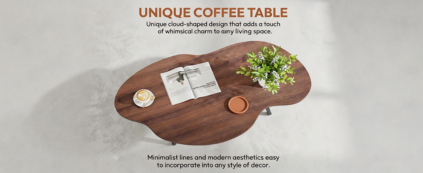 cloud coffee table creates an instant focal point