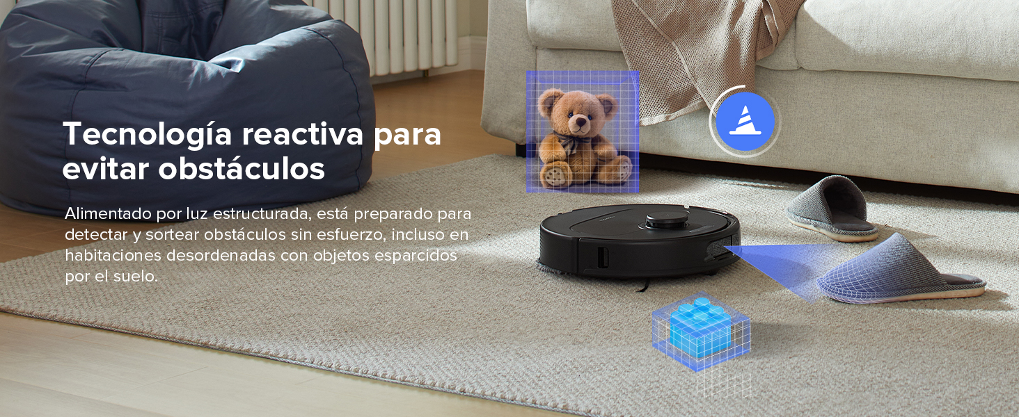roborock Robot Aspirador QV 35A, 8000Pa de succión
