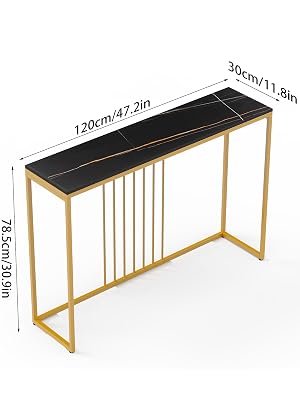 konsolentisch marmor schwarz