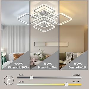 lampadario moderno a LED dimmerabile