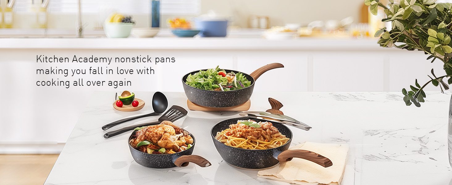 Collection of food preparation or serving images showing various dishes on a white surface in what appears to be a kitchen setting.