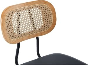 chaise rotin metal