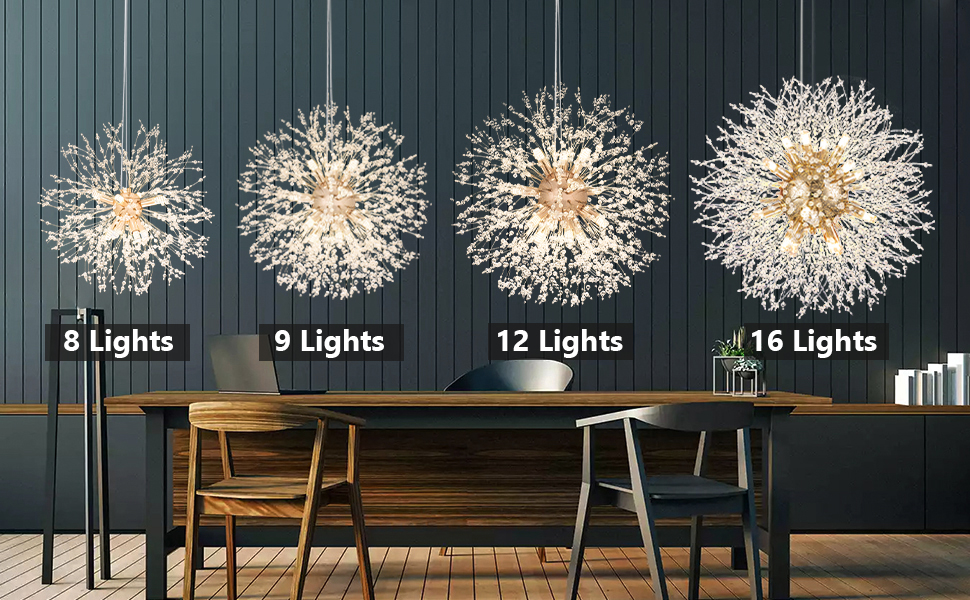 Modern Dandelion Chandelier