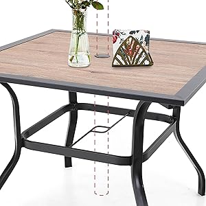 Outdoor table and chair set