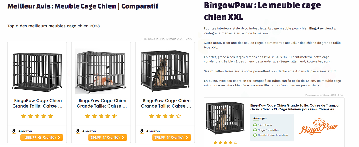 bingopaw jaula perro grande