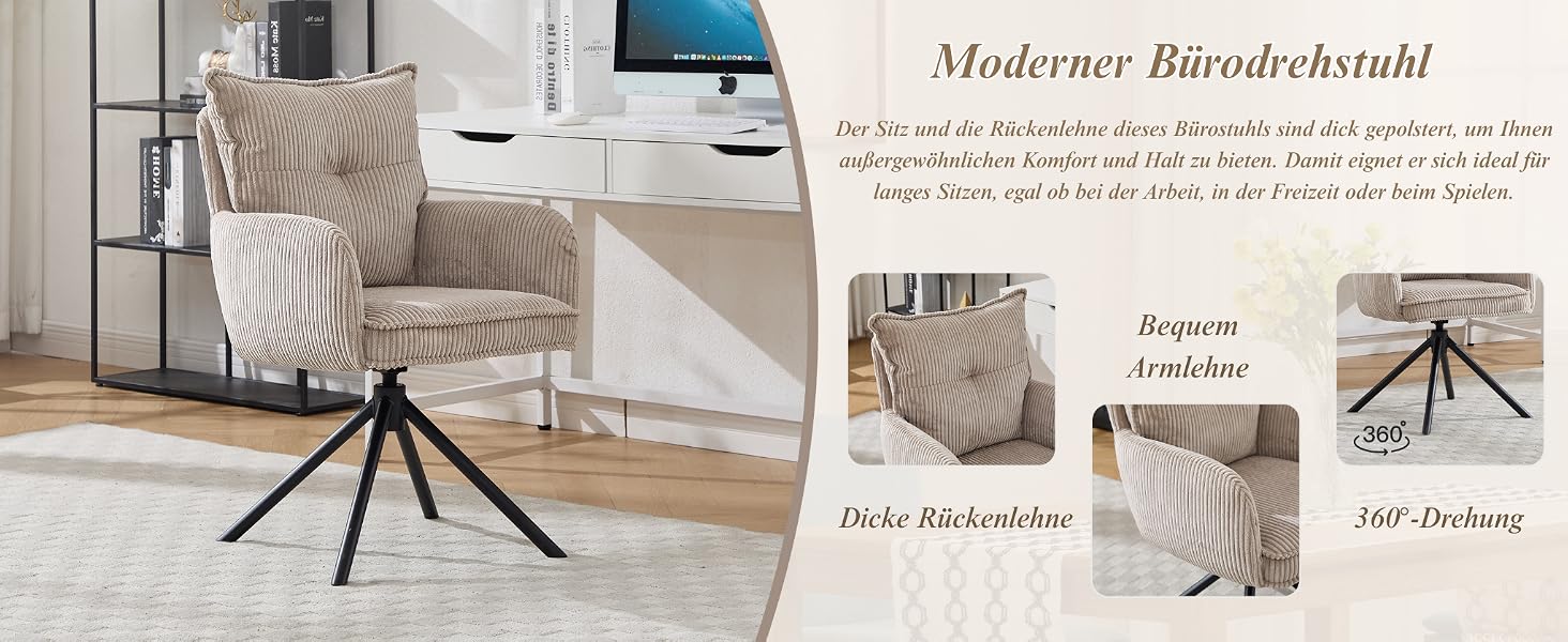 Modernes Möbeldisplay mit mehreren Ansichten der einstellbaren Studiobeleuchtung und Ständer in einer sauberen, modernen Inneneinrichtung.
