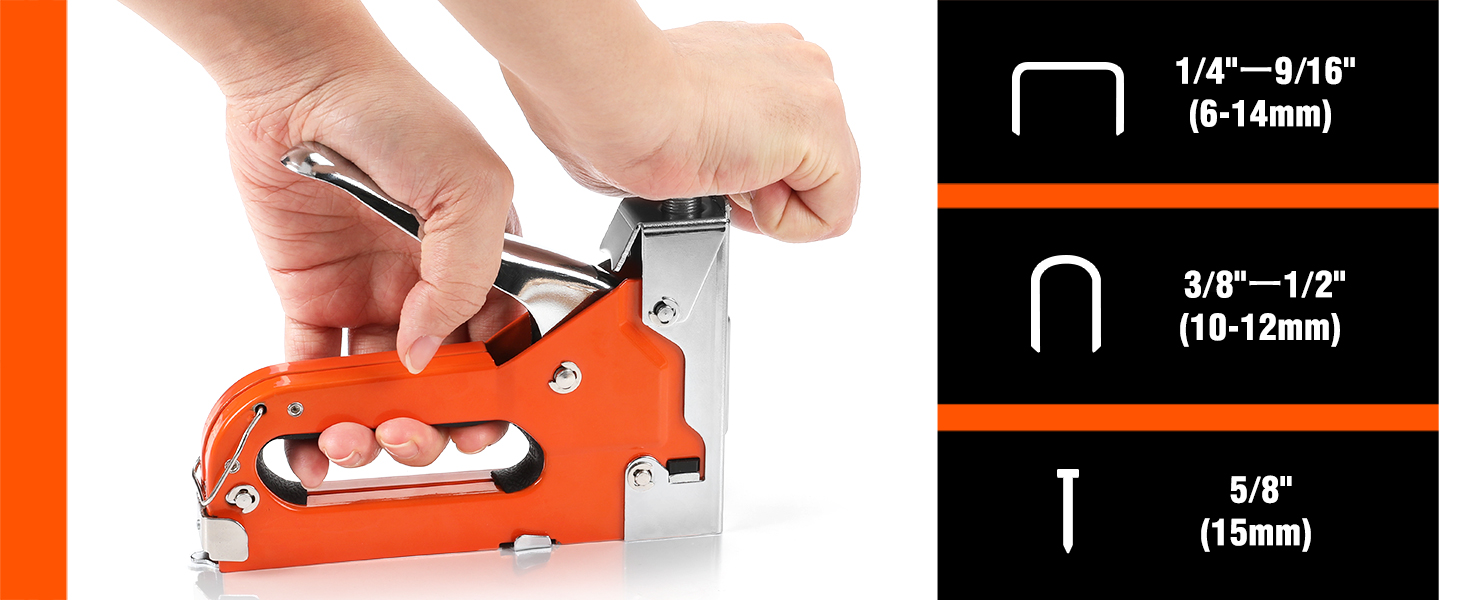 STANLEY TR120 3-in-1 Handtacker - Für Klammern, Stifte Und Nägel