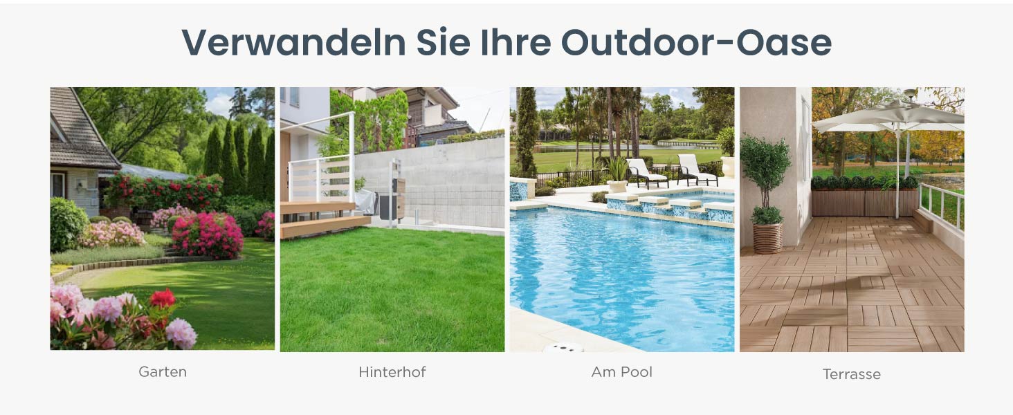 PHI VILLA Gartenmöbel Set Balkonmöbel 3 Teilig
