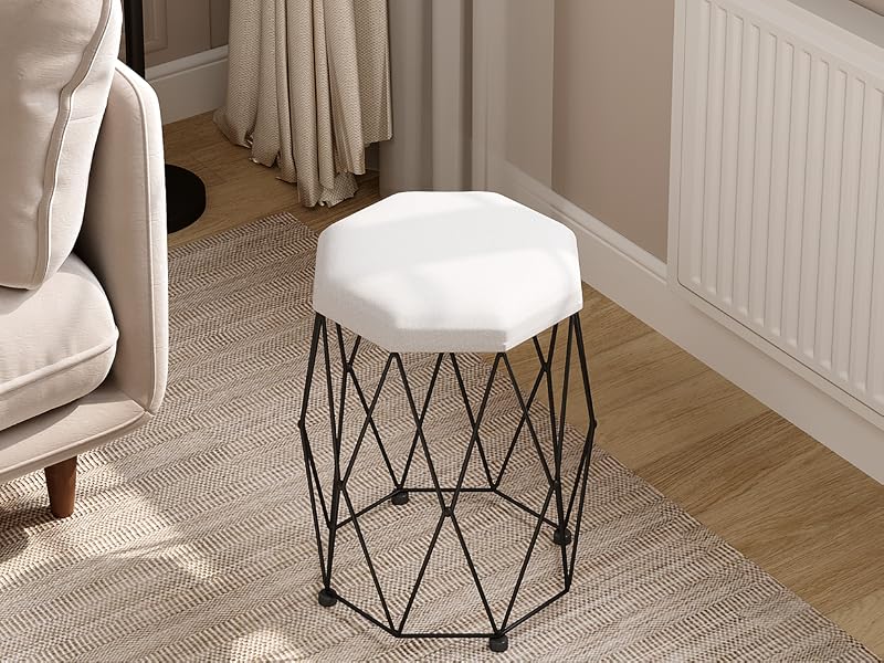 Sgabello Da Toeletta Girevole 360° In Velluto – Regolabile In Altezza, Pouf Per Trucco, Bagno E Soggiorno, Grigio Velluto