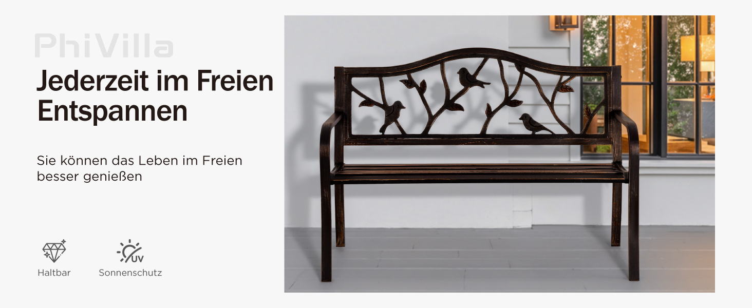 Gartenbank Detail