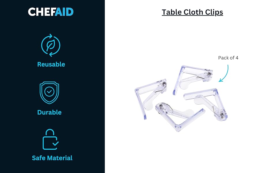 Chef Aid Table Cloth Clips