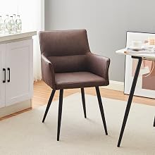 Chaise rembourrée en similicuir