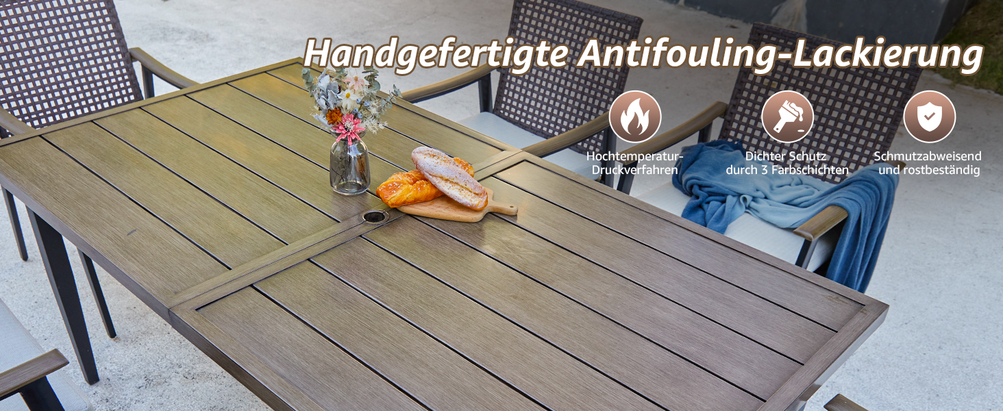 Terrassen-Esstisch Set Bild 6
